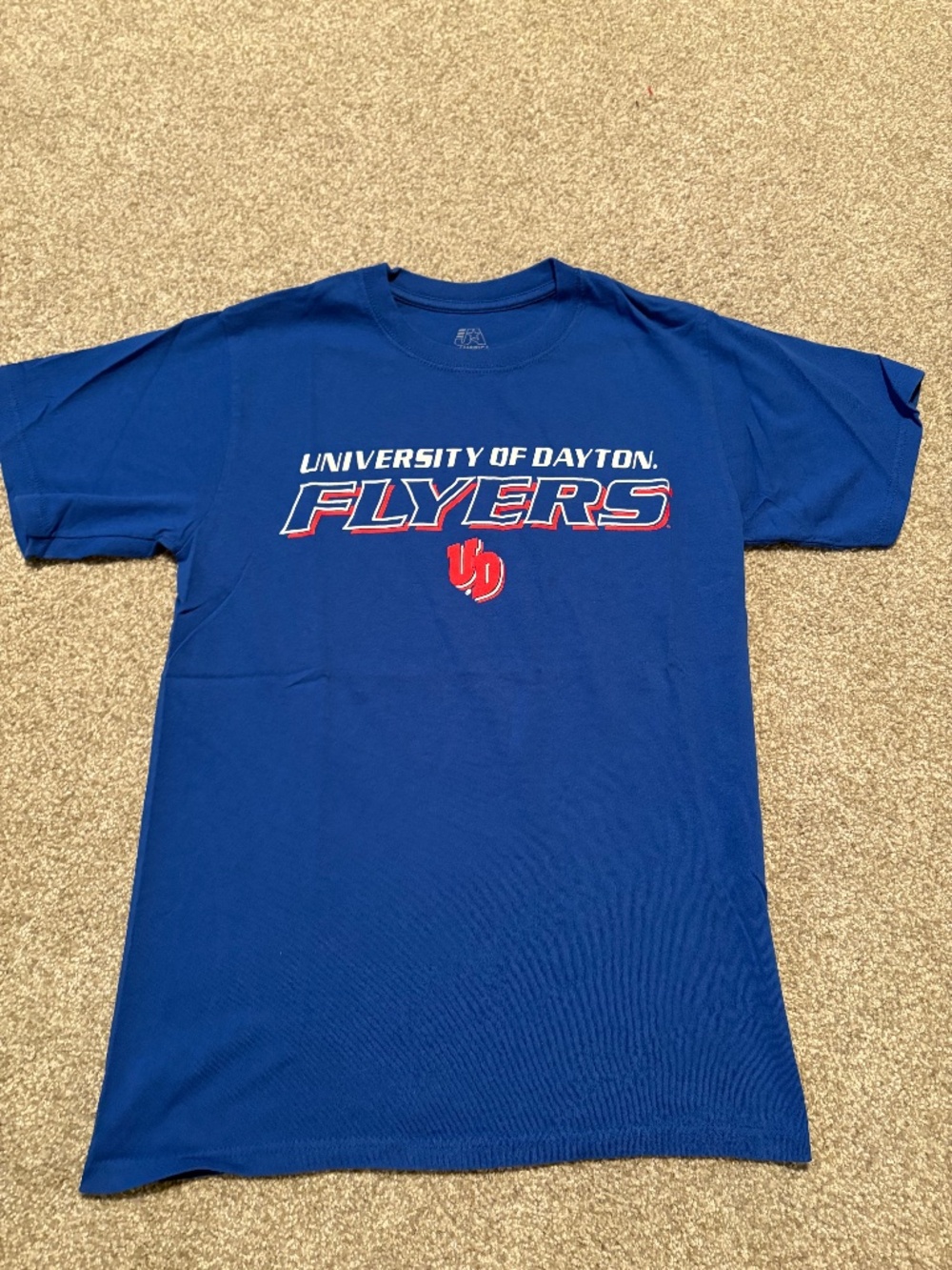 University of Dayton Flyers Blue Graphic T-Shirt Men's Small